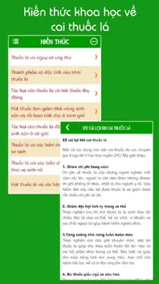 Cai Thuốc Lá android App screenshot 1